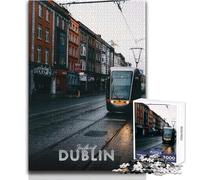 Puzzle per adolescenti 1000 pezzi Tram di Dublino Irlanda Bellissimo gioco di design per il divertimento in famiglia Giocattoli antistress Dimensioni 50x75cm