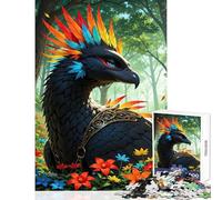 Puzzle per adolescenti 1000 pezzi Uccello fantasy nella foresta Decorazione per la casa Giocattoli Regali di compleanno per gioco educativo Migliorare l'amore tra coppie (dimensioni 50x75cm)