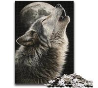 Puzzle per adolescenti 1000 pezzi "Ululamento del lupo" per adolescenti, interessante riduzione dello stress, interazione genitore-figlio (38x26cm)