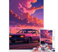 Puzzle per adolescenti 1000 pezzi Un ragazzo e la sua macchina dei sogni Giocattolo educativo Idee regalo per gioco educativo Migliora l'amore tra coppie Dimensioni 38x26cm