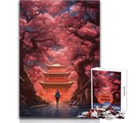 Puzzle per adolescenti 1000 pezzi Una passeggiata tra i ciliegi Giocattoli Giochi educativi Sfida difficile Regali di Babbo Natale segreto Dimensioni 38x26cm