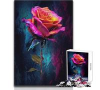 Puzzle per adolescenti 1000 pezzi Una rosa resiliente Giocattoli Giochi educativi Sfida difficile Regali di Babbo Natale segreto Dimensioni 50x75cm