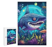 Puzzle per adolescenti, 1000 pezzi, Underwater Fantasy The Enchanted Shark Puzzles per adulti, giochi di relax, sfida difficile, regali di compleanno unici, 1000 pezzi