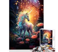 Puzzle per adolescenti 1000 pezzi Unicorno magico Giocattolo educativo Idee regalo per gioco educativo Migliora l'amore tra coppie Dimensioni 50x75cm