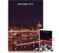 Puzzle per adolescenti 1000 pezzi Vaticano Gioco impossibile Attività per famiglie Regali di Babbo Natale segreto Dimensioni 50x75cm
