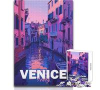 Puzzle per adolescenti 1000 pezzi Venezia Città estetica Regalo di compleanno Regalo di compleanno per ragazzi dai 14 anni in su (dimensioni 50x75cm)