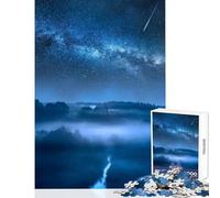 Puzzle per adolescenti 1000 pezzi Via Lattea sulla foresta Giocattolo educativo Regali di Babbo Natale segreto Gioco pratico Rafforza l'amore tra coppie Dimensioni 50x75cm