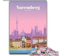 Puzzle per adolescenti 1000 pezzi Viaggio a Norimberga Giochi educativi Decorazione per la casa Collezione di artisti, Belle arti (38x52cm) 1000 pezzi