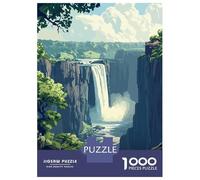 Puzzle Per Adolescenti 1000 Pezzi Victoria Falls, Zimbabwe Puzzle Per Adulti Gioco Rompicapo Assemblaggio Di Modelli Per Compleanno, Natale 70x50cm/1000pcs