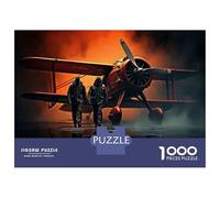 Puzzle Per Adolescenti 1000 Pezzi Vintage Airplane Adventure Puzzle Per Adulti Gioco Rompicapo Migliora La Memoria Aiuta Ad Allenare Il Cervello 70x50cm/1000pcs