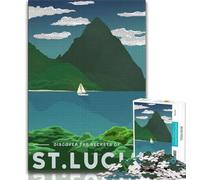 Puzzle per adolescenti 1000 pezzi Visita Santa Lucia, giochi educativi, decorazione per la casa, ideale come regalo per tutta la famiglia (38x26cm)