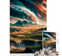 Puzzle per adolescenti 1000 pezzi Vista celeste Giocattolo Decorazione da parete Regali di Babbo Natale segreto Gioco impossibile Migliora l'amore tra coppie Dimensioni 38x26cm
