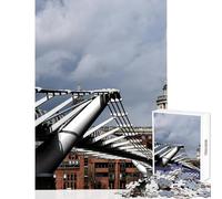 Puzzle per adolescenti 1000 pezzi Vista del ponte di Londra Decorazione per la casa Giocattoli Regalo Compleanno Gioco educativo Migliora l'amore tra coppie Dimensioni 50x75cm