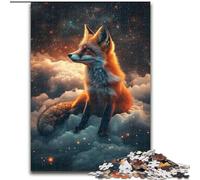 Puzzle per adolescenti 1000 pezzi Volpe tra le nuvole, giocattoli educativi per l'apprendimento, giochi per famiglie, regali e compleanni unici (dimensioni 50x75cm)