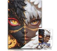 Puzzle per adolescenti 1000 pezzi Volto di angelo e demone Giochi educativi Taglio di precisione Regali di Babbo Natale segreto Dimensioni 38x52cm