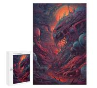Puzzle per adolescenti 1000 pezzi Voracious Alien Landscape Puzzle per adulti, giochi divertenti, decorazione per la casa, regali di compleanno e regali unici, 1000 pezzi