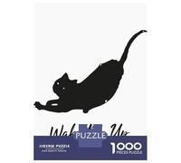 Puzzle Per Adolescenti 1000 Pezzi Wake My Cat Up Ilustration Puzzle Per Adulti Giochi Rilassanti Regalo Di Compleanno Divertimento A Casa Attività, 38x26cm/1000pcs