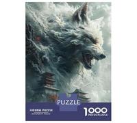 Puzzle Per Adolescenti 1000 Pezzi White Fox Chinese Temples Puzzle Per Adulti Gioco Pratico Decorazione Perfetta Compleanni E Regali 52x38cm/1000pcs