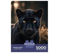 Puzzle Per Adolescenti 1000 Pezzi Wild Black Panther Portrait Puzzle Per Adulti Giocattolo Decorazione Da Parete Un'opera D'arte Regali Unici Per Compleanno E Altro 38x26cm/1000pcs