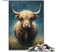 Puzzle per adolescenti 1000 pezzi Wild Yak, giocattoli da gioco Ogni pezzo è unico Gioco stimolante e divertente per tutta la famiglia, adatto a bambini dai 14 anni in su dimensioni 50x75cm