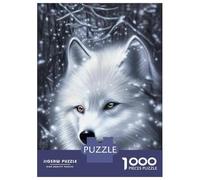 Puzzle Per Adolescenti 1000 Pezzi Winter Wolf Fantasy Art Print Puzzle Per Adulti Gioco Pratico Difficile Divertente Attività A Casa, 70x50cm/1000pcs
