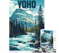 Puzzle per adolescenti 1000 pezzi Yoho National Park Canada Giocattoli antistress Regalo di compleanno Gioco pratico Decompressione intellettuale Dimensioni 50x75cm