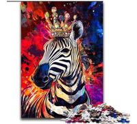 Puzzle per adolescenti 1000 pezzi Zebra Art, giocattolo educativo intellettuale decomprimente, ideale come regalo per tutta la famiglia (dimensioni 26x38cm)