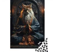 Puzzle Per Adolescenti 1000 Pezzi Zen Cat Meditation Master Puzzle Per Adulti Gioco Rompicapo Assemblaggio Di Modelli Per Compleanno, Natale 70x50cm/1000pcs