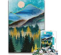 Puzzle per adolescenti 1000 pini da sogno di montagna, ma un regalo di compleanno divertente e umoristico per i 14 anni e oltre 50x75cm