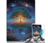 Puzzle per adolescenti 1000 puzzle Albero della vita, gioco stimolante e gioco per famiglie, regalo di compleanno, regali, arte murale 50x75cm