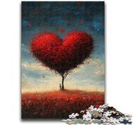 Puzzle per adolescenti 1000 puzzle Albero dell'amore Gioco stimolante regalo per tutta la famiglia 26X38CM