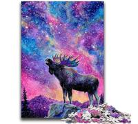Puzzle per adolescenti 1000 puzzle Alce della giungla per età 14 anni e oltre Giochi per famiglie Gioco di Natale Regali per donne 50x75cm