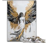 Puzzle per adolescenti 1000 puzzle Angelo dorato, giocattoli da gioco, ogni pezzo è unico - gioco divertente e stimolante per tutta la famiglia, dai 14 anni in su (dimensioni 50x75cm)