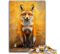 Puzzle per adolescenti 1000 puzzle animali volpe giocattolo gioco intellettuale per la decorazione della casa per età 14 anni in su 50x75cm