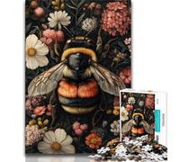 Puzzle per adolescenti 1000 puzzle ape fiori, giocattoli per l'intrattenimento della famiglia, ideali come regalo per tutta la famiglia 38x26cm