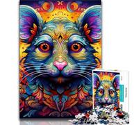 Puzzle per adolescenti 1000 puzzle artistici animali topi, giochi educativi, decorazioni per la casa, regalo di compleanno, regali, arte murale (38x26cm)