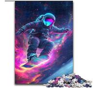 Puzzle per adolescenti 1000 puzzle Astronauta che fa surf, attività per famiglie che rafforzano l'amore tra coppie dai 14 anni in su (dimensioni 50x75cm)