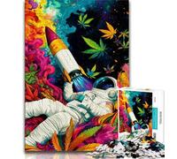 Puzzle per adolescenti 1000 puzzle Astronauta Sogno, analisi e logica, con pezzi completamente interconnessi di forma casuale per età da 14 anni in su 38x26cm