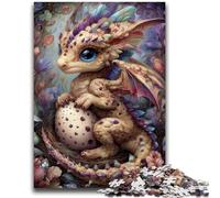 Puzzle per adolescenti 1000 puzzle Baby Dragon per età 14 anni e oltre Giochi per famiglie Gioco di Natale Regali per donne 26x38cm