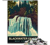 Puzzle per adolescenti 1000 puzzle Blackwater Falls, adatti a persone dai 14 anni in su, giochi educativi, regali di Babbo Natale segreto, 50x75cm