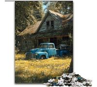 Puzzle per adolescenti 1000 puzzle camion della fattoria, giocattoli educativi per l'apprendimento, giochi per famiglie adatti per la decorazione del desktop 50x75cm