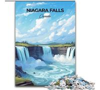 Puzzle per adolescenti 1000 puzzle Cascate del Niagara Canada, adatti a persone dai 14 anni in su, giochi educativi, regali di Babbo Natale segreto, 26x38cm