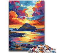 Puzzle per adolescenti 1000 puzzle Castello al tramonto Allena il tuo cervello e le tue mani Regali per amici e familiari 50x75cm