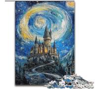 Puzzle per adolescenti 1000 puzzle Castello sotto le stelle, per bambini dai 14 anni in su Giocattoli educativi Giochi per famiglie Regalo di compleanno (dimensioni 50x75cm)