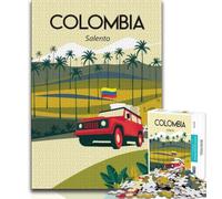 Puzzle per adolescenti 1000 puzzle Colombia Salento Palme Tra, per gioco educativo sfida giocattolo arredamento unico per la casa e regali (75x50cm)