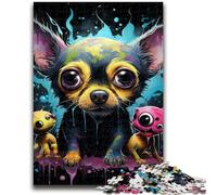 Puzzle per adolescenti, 1000 puzzle colorati per adulti con mostri artistici, antistress, per trascorrere il tempo libero, interazione genitore-figlio (50x75cm)