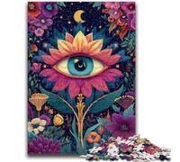 Puzzle per adolescenti 1000 puzzle con occhi di girasole, gioco intellettuale per la decorazione della casa, per età dai 14 anni in su, 50x75cm