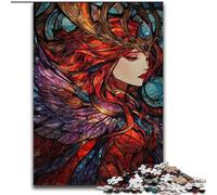 Puzzle per adolescenti 1000 puzzle Dea delle vetrate colorate, attività per famiglie, decorazioni per la casa uniche e regali per età 14+ dimensioni 26x38cm
