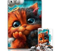 Puzzle per adolescenti 1000 puzzle diavoli, giocattoli educativi per l'apprendimento, giochi per famiglie, adatti per la decorazione del desktop, 38x26cm