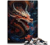 Puzzle per adolescenti 1000 puzzle Drago cinese Allena il tuo cervello e le tue mani Interazione genitore-figlio per età 14+ 38x26cm